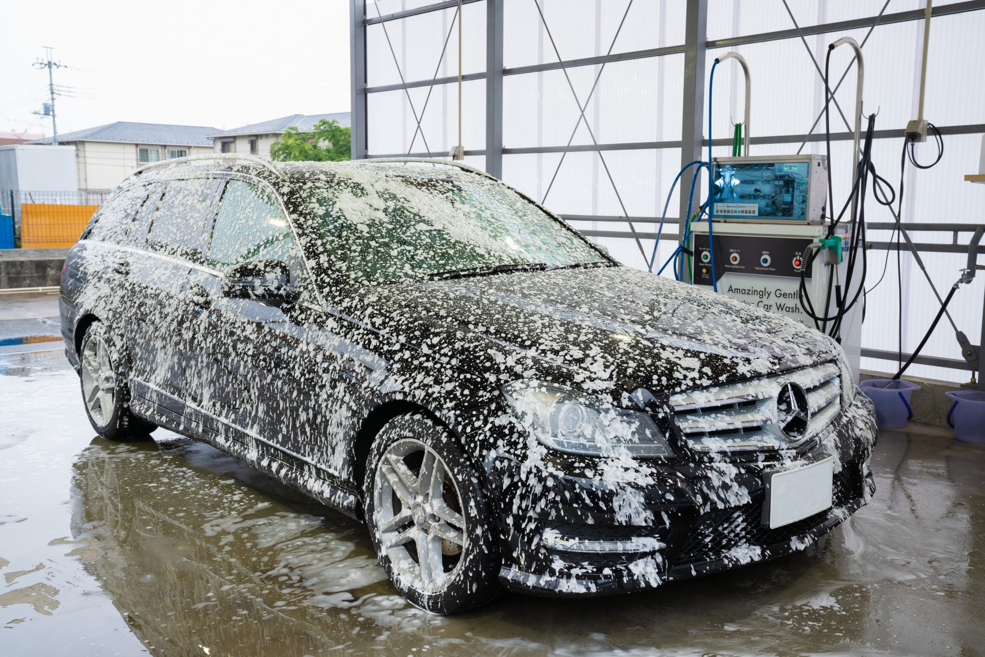 泡ムートン洗車